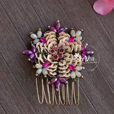 purple brooch