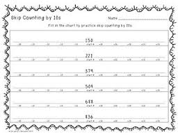 Freebie Skip Counting By 10s Worksheet 3 Digit Numbers Skip Counting Addition Word Problems Simple Math