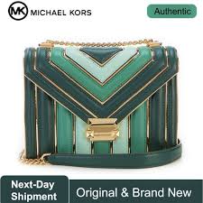 Bellissimo beccuccio per sac a poche, facile da usare che ti permette di creare un fiorellino senza alcuno sforzo. Sac A Bandouliere En Cuir Matelasse Tricolore Michael Kors Whitney Vert Course Sacs A Main De Luxe Pour Femmes Designer De Sacs Par Mk Aliexpress