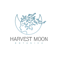 Harvest Moon Ooak Logo Coral Antler Creative Moon Logo Graphic Design Print Logo Design