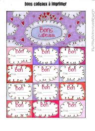 Bons Cadeaux A Remplir Saint Valentin Bon Cadeau Carte Anniversaire A Imprimer Cadeau
