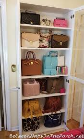Details On Using A Billy Oxberg Bookcase For Storage Plus One Small Addition Handbag Storage Cool Diy Projects Decorating Blogs