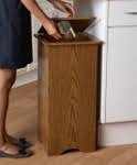 Wood Trash Cans Wooden Trash Can Wood Recycle Bin Keep a large kitchen garbage can nearby during food prep rubbermaid fg295673 blue medium deskside recycling container with universal recycle dutchcrafters amish farmhouse wooden pull out trash can cabinet, handmade solid wood.