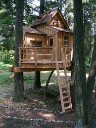 Deluxe tree house plans give your kids plenty of outdoor fun with this free tree house plan! 50 Kids Treehouse Designs Tree House Kids Tree House Tree House Diy