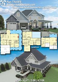 Plan 77641fb 4 Or 5 Bedroom Home Plan With Wraparound Porch And Walkout Basement Craftsman House Plans House Plans 5 Bedroom House Plans