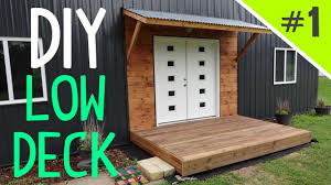 We wanted to keep the design simple and clean, so with the help of our friends over at kreg note: How To Build A Ground Level Floating Deck Part 1 Of 5 Youtube