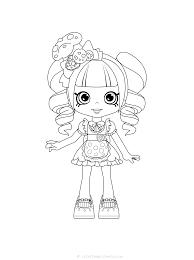 If your child loves interacting. Shopkins Shoppies Coloring Pages Cristina Is Painting