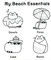 Pusheen Coloring Book Pusheen Pusheen The Cat Pusheen Coloring Pages Cat Coloring Page Cute Coloring Pages