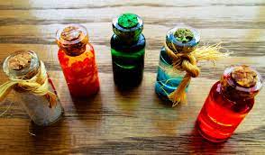 Skyrim Inspired Mini Potions And Ingredients Got The Salts Fire Salts Stamina Magicka And Health Potion I Absolutely Loved Creati Ingredients Food Health