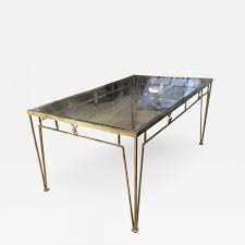 Patio dining table for 6, outdoor square bistro table with umbrella hole, wood grain tabletop and wrought iron metal frame, natural 4.3 out of 5 stars 77 $329.99 $ 329. Marc Du Plantier Marc Duplantier Gold Leaf Wrought Iron Dining Table