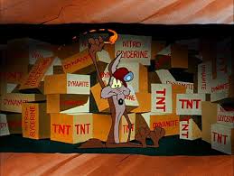 Wile e coyote dynamite images. Wile E Coyote Pursues Road Runner The End