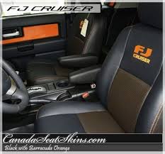 Toyota Fj Cruiser Custom Black Leather Interior With Fj Cruiser Embroidered Logos Canadaseatskins Com Leather Fj Cruiser Toyota Fj Cruiser Dream Cars