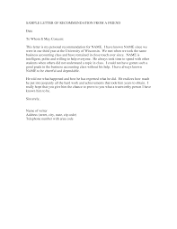 Ellen smith from xyz company. Sample Recommendation Letter From A Friend How To Write A Recommendation Letter From A Frien Reference Letter Letter Of Recommendation Business Letter Format