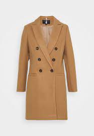 Dorothy perkins teddy textured boucle double breasted slouch boyfriend long coat. Dorothy Perkins Double Breasted Coat Klassischer Mantel Camel Zalando De