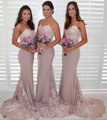 Mermaid Bridesmaid Dresses Light Dusty Pink Bridaldresses Wedding Blush Bridesmaid Dresses Long Blush Bridesmaid Dresses Spaghetti Strap Bridesmaids Dresses