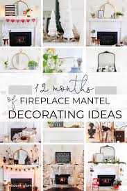 Ledge stone (dry stack stone) fireplace this was a brick fireplace completely refurbished with a ledge stone or dry stack stone works very well with your new stone fireplace and adding a tv over. Mantel Decorating Ideas For Every Month Of The Year Modern Glam