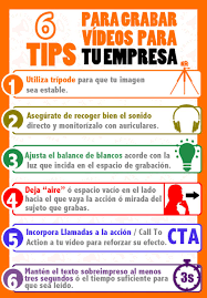 6 Consejos Para Los Videos De Tu Empresa Infografia Infographic Marketing Tics Y Formacion Videos Infografia Materiales Didacticos