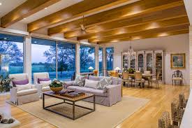 Open plan spaces with hard flooring and lots of smooth surfaces are bound to be noisy and prone to echo. 75 Beautiful Farmhouse Open Concept Living Room Pictures Ideas July 2021 Houzz