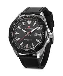 Naviforce Men Sports And Leisure Calendar Belt Waterproof Quartz Wristwatch Multi B 4b04422313 Mens Watches Leather Mens Sport Watches Business Watch Men