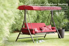 Top 30 of canopy patio porch. Style Selections 3 Person Red With Brown Powder Coated Frame Steel Outdoor Swing In The Porch Swings Gliders Department At Lowes Com