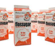 Gold Medal Orange Candy Floss Sugar, 52 oz - 1/2 Gallon, 6 Pack