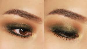 makeup for small green eyes cat eye