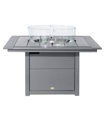 Get the best of both worlds by choosing an outdoor dining table with a gas fireplace built right in. All Weather 42 Square Fire Pit Table Grills Fire Pits At L L Bean