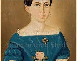 Early American Theorem Painting, Pennsylvania Dutch Art, Primitive  Americana Art, Archival Print