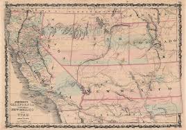 Johnson S California Territories Of New Mexico And Utah Geographicus Rare Antique Maps