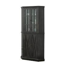 From a large shop far away. Enclosed Corner Cabinet Charcoal Home Source Target
