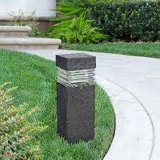 Complete landscaping services create your perfect outdoors! Bollard Stone Finish Low Voltage Led Landscape Path Light 2x406 Lamps Plus