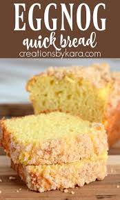 Eggnog Quick Bread With Crumb Topping A Moist And Delicious Quick Bread Recipe Perfect For The H Bread Recipes Sweet Christmas Breakfast Recipe Eggnog Recipe