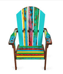 Margaritaville Bistro Table And Chair Set Endless Summer Chair Reclaimed Boatwood Armchair With Reclined Back In 2020 Painted Wooden Chairs Summer Chairs Hand Painted Chairs