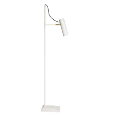 At your doorstep faster than ever. Rubn Nomad Led Adjustable Floor Spotlight With Iron Tube Brass Details White