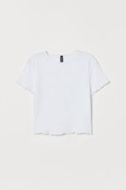 Short T Shirt White Ladies H M Us In 2020 Casual School Outfits Shirts For Teens Shirts