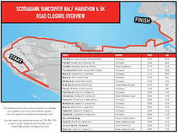 Watch For Road Closures As Scotiabank Vancouver Half