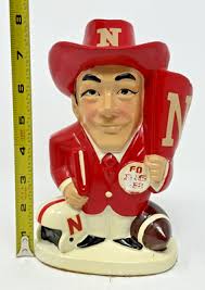 Vintage Nebraska Football Husker Harry Coin Bank