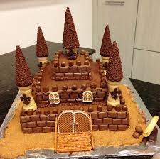 Castle Cake I Was Trying To Bake A Cake For My 6 Year Old Boy S Birthday Party I Always Try Idee Gateau Anniversaire Idee Gateau Recette Gateau Anniversaire