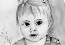 Drawing a coloured pencil portrait in just 5 steps! Sketches Of Baby Yerat
