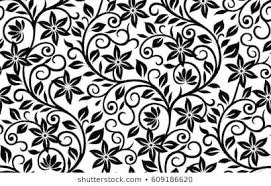 Black And White Paisley Pattern Vector Floral Pattern Vector Floral Pattern Vector Vector Pattern