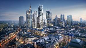 Frankfurt Is Bidding To Woo Banks From London By Building Dozens Of New High Rise Towers By Architects Including Frankfurt Skyline Frankfurt Am Main Frankfurt