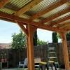 Bracket opening size is approx 30mm so if your gazebo leg is smaller it will not fit perfectly and may slide down the leg. 3