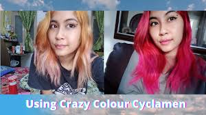 Manic panic wildfire red hair dye classic. How I Dyed My Hair Pink With Crazy Color Cyclamen Youtube