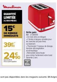 Offre Grille Pain Chez Carrefour