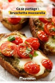 Bruschetta A La Mozzarella Recette Recettes De Cuisine Recette Bruschetta Recette