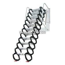 Unlike telescoping ladders, these ladders fold up when not being used. High Quality Wall Mounted Folding Ladder Loft Stairs Attic For Folding Ladder Black New Ladders Aliexpress
