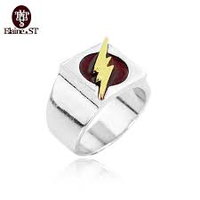 Click To Buy Free Shipping Dc Comic The Flash Rings Super Hero Flash Ring For Women Men Enga Titanium Rings For Men Superhero Rings Jewelry Wedding Rings