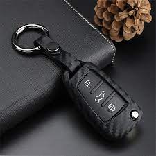 Free Shipping Carbon Fiber Pattern Soft Silicone Car Key Case Cover For Audi A3 A4 B7 B6 B8 A6 C5 C6 Q5 Q7 A4l Car Styling Key Ri Audi Key Case