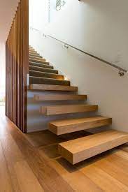 Renovation 60s Dark Confined Single Level Home Bright Modern Living Space 06 Wooden Staircase Design Wooden Staircases Wooden Staircase Railing