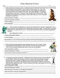 We hope these identifying variables worksheet answers photos collection can be a direction for you, deliver you more samples and also present you what you want. Disney Identifying Variables Worksheet By Heter S Place Tpt